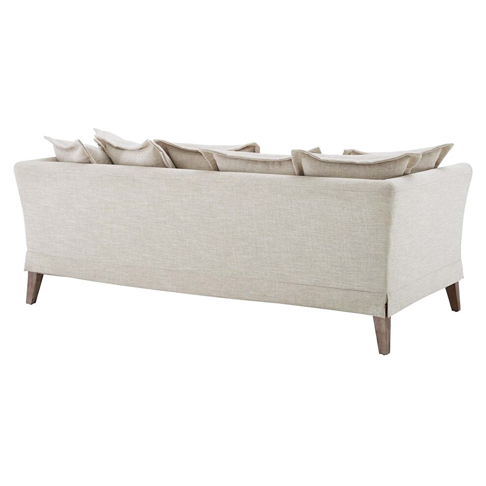 Fabric sofa in beige by Modway additional picture 6