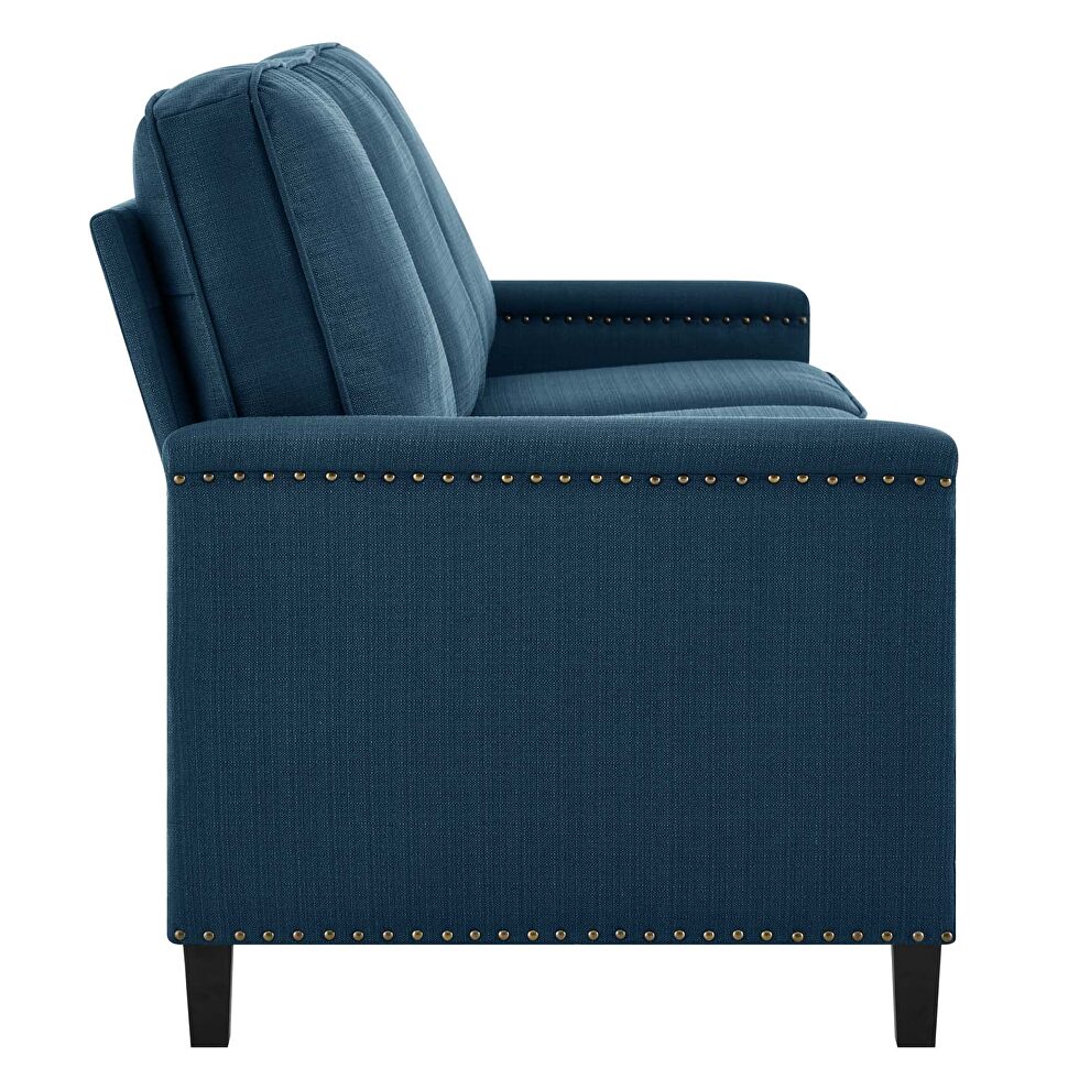 Upholstered fabric sofa in azure by Modway additional picture 7