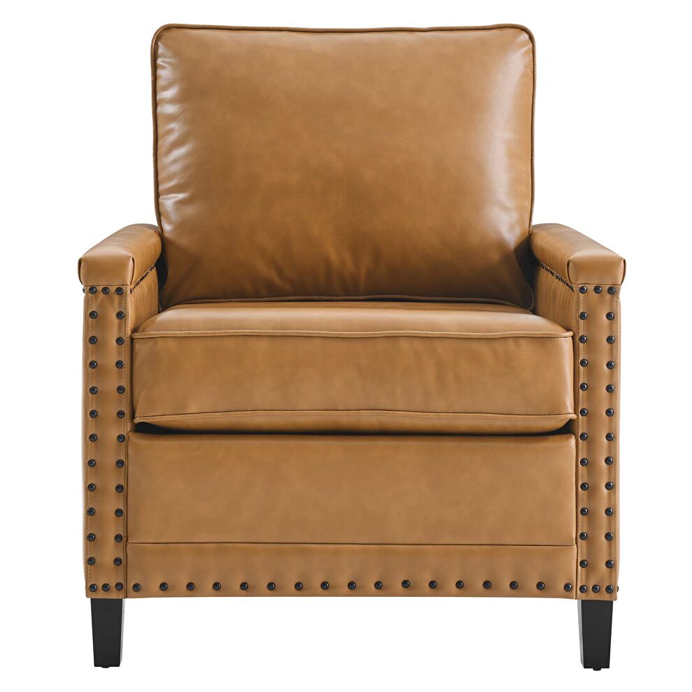 Vegan leather chair in tan by Modway additional picture 5