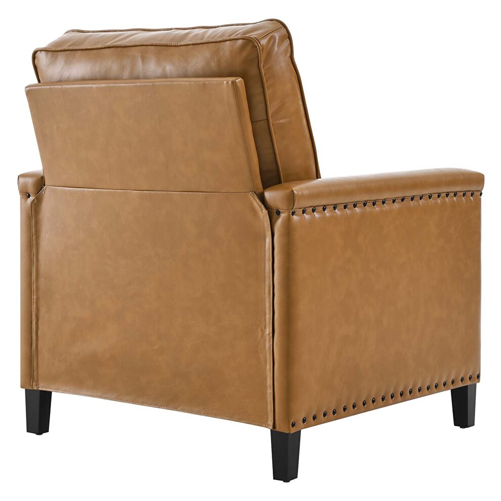 Vegan leather chair in tan by Modway additional picture 6