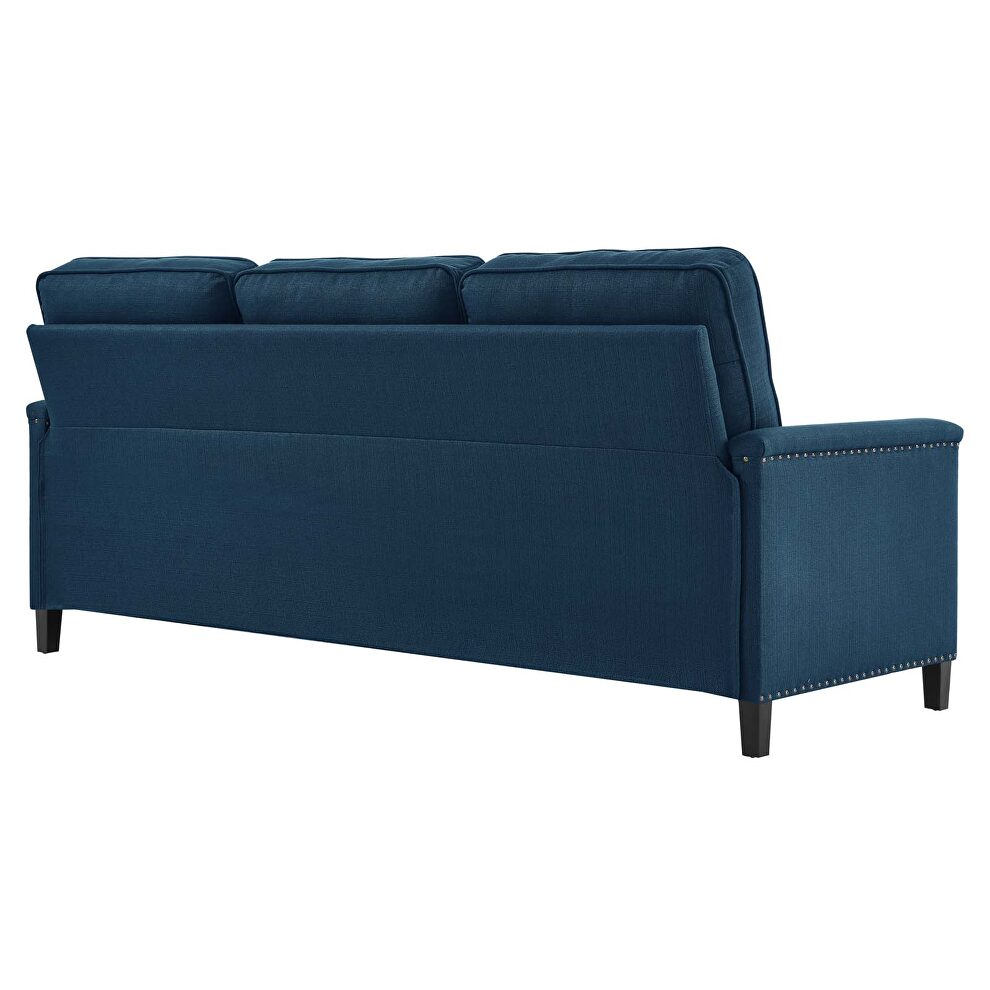 Upholstered fabric sectional sofa in azure by Modway additional picture 5
