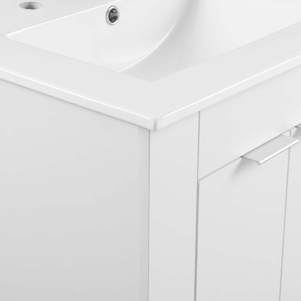 Bathroom vanity in white by Modway additional picture 4