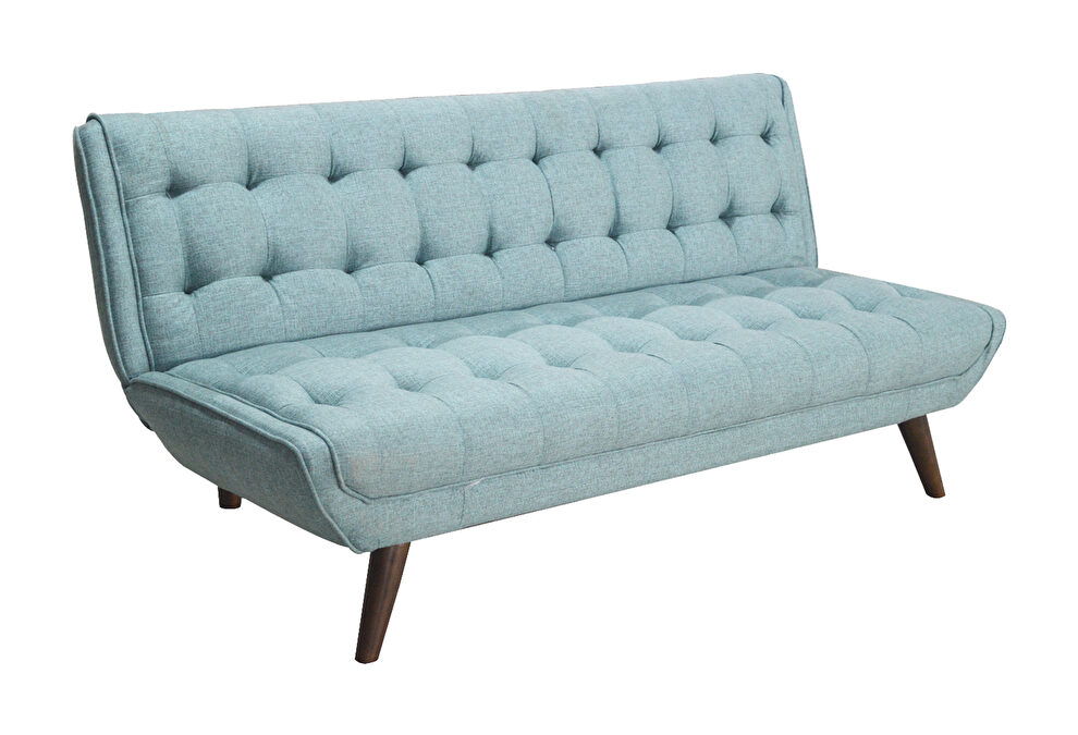 Contemporary stylish sofa bed in blue fabric by New Spec additional picture 6