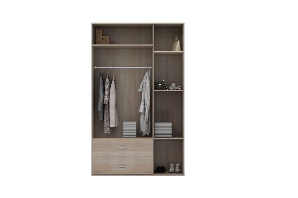 Versatile closet/wardrobe in wenge finish by Skyler Design additional picture 2