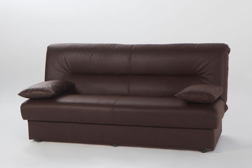 Chocolate fabric sofa bed w/ storage by Istikbal additional picture 5
