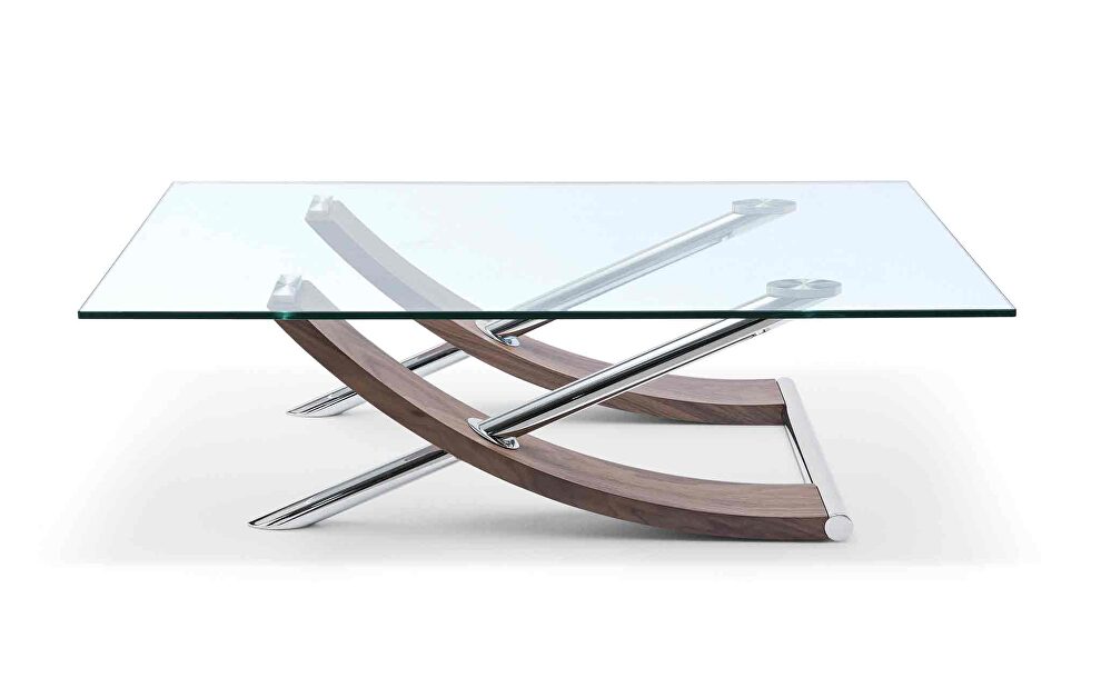 Robin coffee table clear tempered glass top by Whiteline  additional picture 2