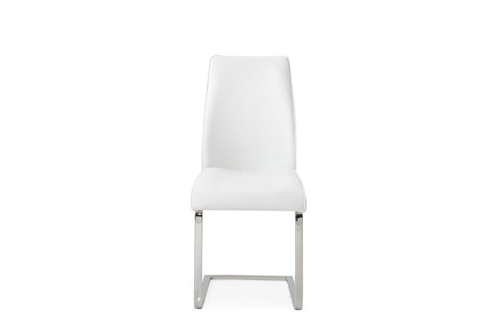 Katrina dining chair white faux leather by Whiteline  additional picture 2