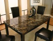Faux marble top 5PC casual dining set by Cramco additional picture 2