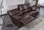 Brown bonded leather sofa in casual style by Global additional picture 2