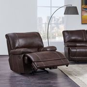 Brown bonded leather sofa in casual style by Global additional picture 4