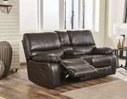 Brown bonded leather sofa in casual style by Global additional picture 5