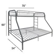 Silver twin/full bunk bed by Acme additional picture 5