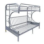 Silver twin xl/queen/futon bunk bed by Acme additional picture 2
