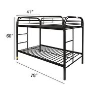 Black twin/twin bunk bed additional photo 5 of 4