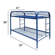Blue twin/twin bunk bed by Acme additional picture 5