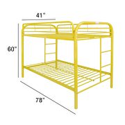 Yellow twin/twin bunk bed by Acme additional picture 5