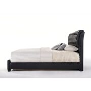 Black pu queen bed by Acme additional picture 3