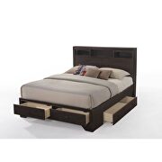 Espresso queen bed w/storage in casual style by Acme additional picture 3