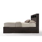 Espresso eastern king bed w/storage and bookcase hb by Acme additional picture 5