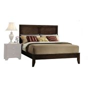 Espresso queen bed in casual style additional photo 2 of 20