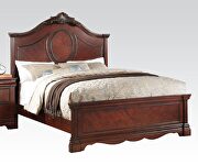 Dark cherry queen bed by Acme additional picture 2