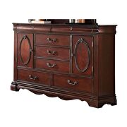 Dark cherry queen bed by Acme additional picture 6