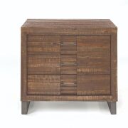Reclaimed oak finish wood panel queen bed by Acme additional picture 5