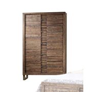 Reclaimed oak finish wood panel queen bed by Acme additional picture 9
