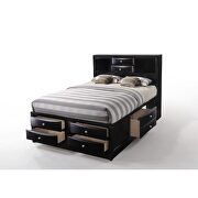 Black ireland queen bed w/storage by Acme additional picture 21