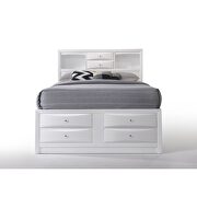 White ireland queen bed w/storage by Acme additional picture 4