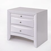 White ireland queen bed w/storage by Acme additional picture 6