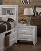 White ireland queen bed w/storage by Acme additional picture 7