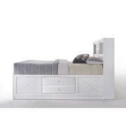 White ireland full bed w/storage by Acme additional picture 2
