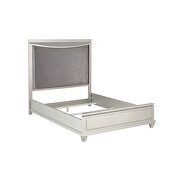 Fabric & platinum queen bed by Acme additional picture 2