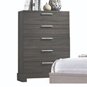 Gray oak queen bed w/storage by Acme additional picture 4