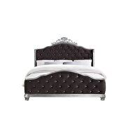 Fabric & vintage platinum queen bed by Acme additional picture 3