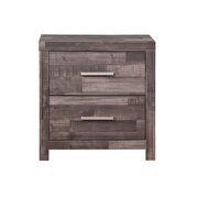 Dark cherry nightstand by Acme additional picture 2