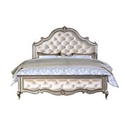 Velvet & antique champagne queen bed by Acme additional picture 3