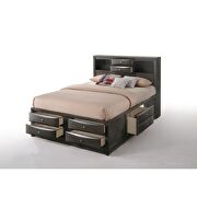 Gray oak ireland queen bed w/storage by Acme additional picture 3