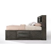 Gray oak ireland queen bed w/storage by Acme additional picture 5