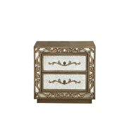 Antique gold nightstand by Acme additional picture 2