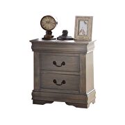 Antique gray nightstand by Acme additional picture 2