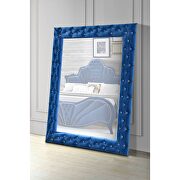 Blue velvet queen bed by Acme additional picture 3