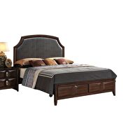 Espresso pu & espresso eastern king bed by Acme additional picture 2