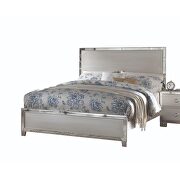 Platinum queen bed w/ mirrored panels by Acme additional picture 2