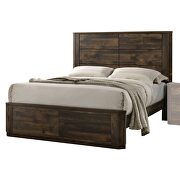 Rustic walnut queen bed additional photo 2 of 5