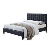 2-tone gray pu queen bed additional photo 2 of 7