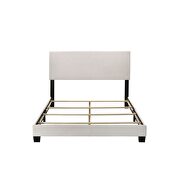White pu leather queen bed by Acme additional picture 3