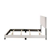 White pu leather twin bed by Acme additional picture 4