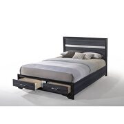 Black eastern king bed w/storage by Acme additional picture 3